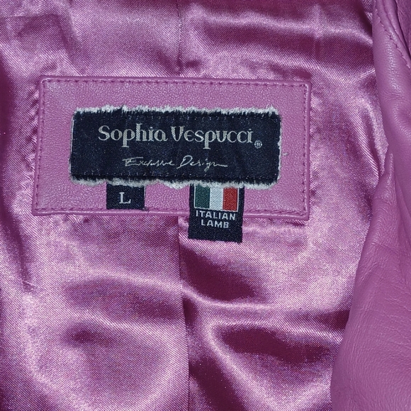 Sophia Vespucci Real leather jacket - Picture 2 of 3